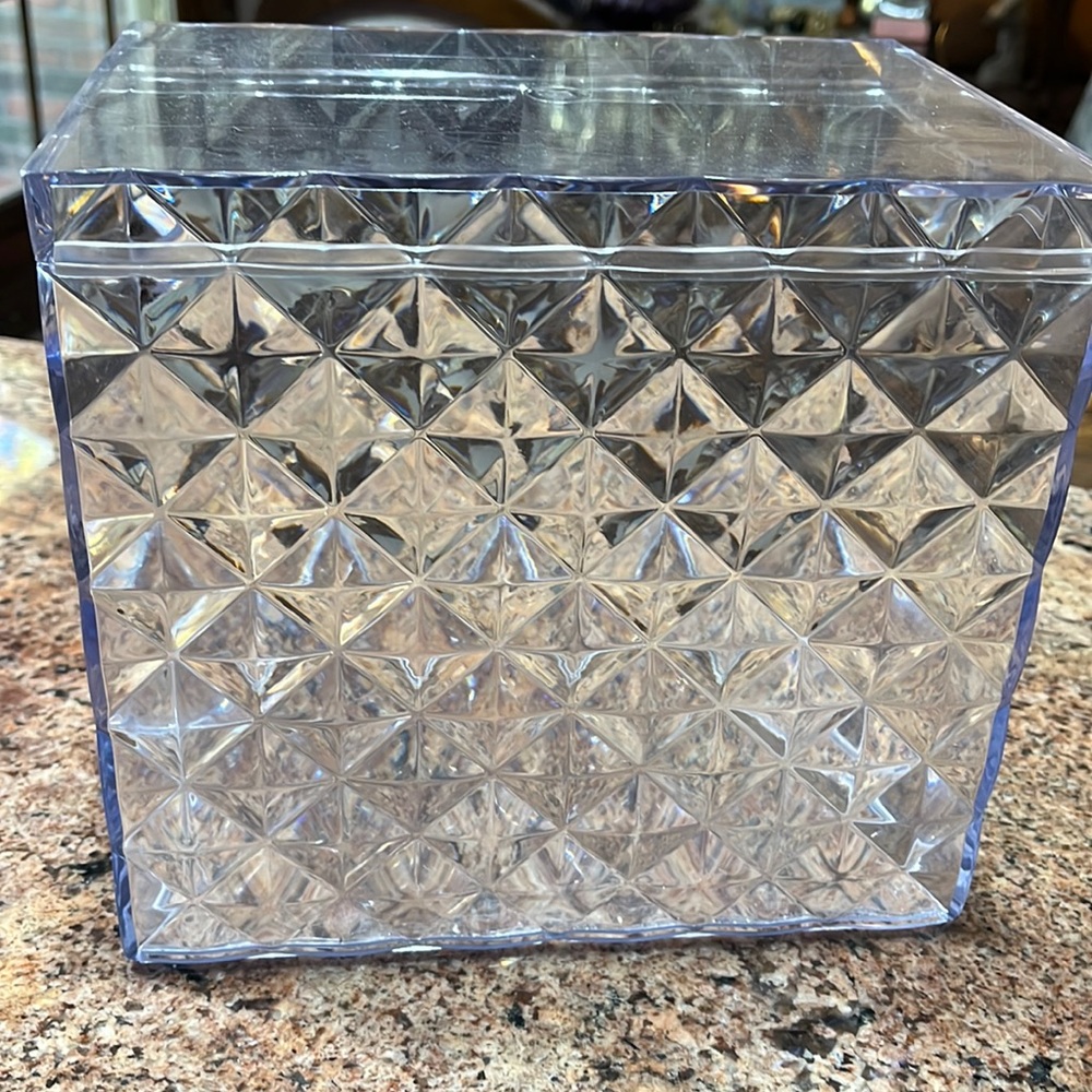 Lucite Like Storage Container